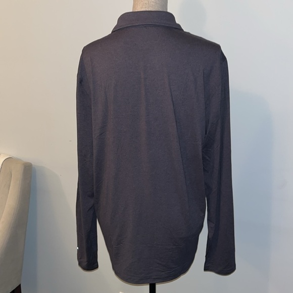 G.H Bass Performance Polo Long sleeve shirt Quick Dry Black UPF-50, size Medium - Picture 6 of 8